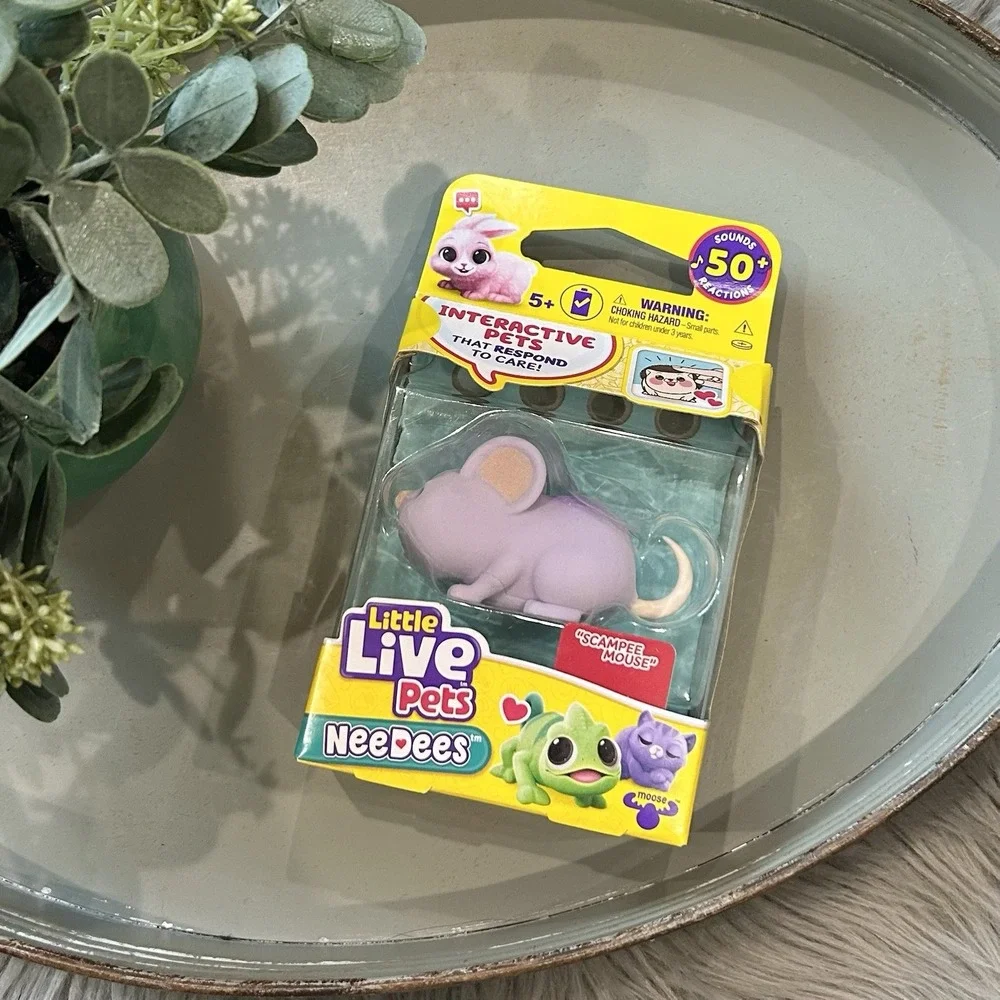 2024 Little Live‎ Pets NeeDees SCAMPEE MOUSE Interactive Pets Collectible Toy